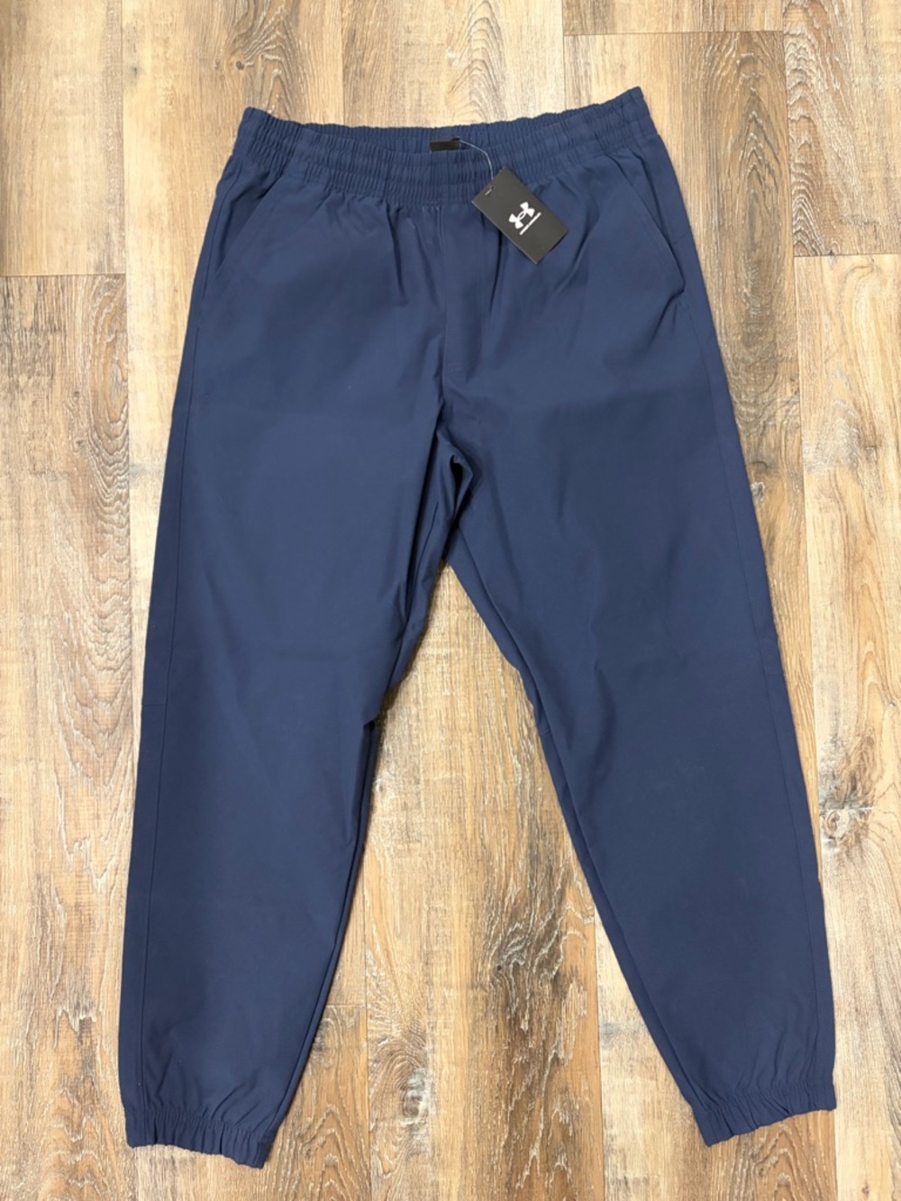 Under Armour Men's Navy Performance Joggers, Polyester, Sz Large